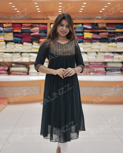 Women’s A-Line Georgette Kurti - R470