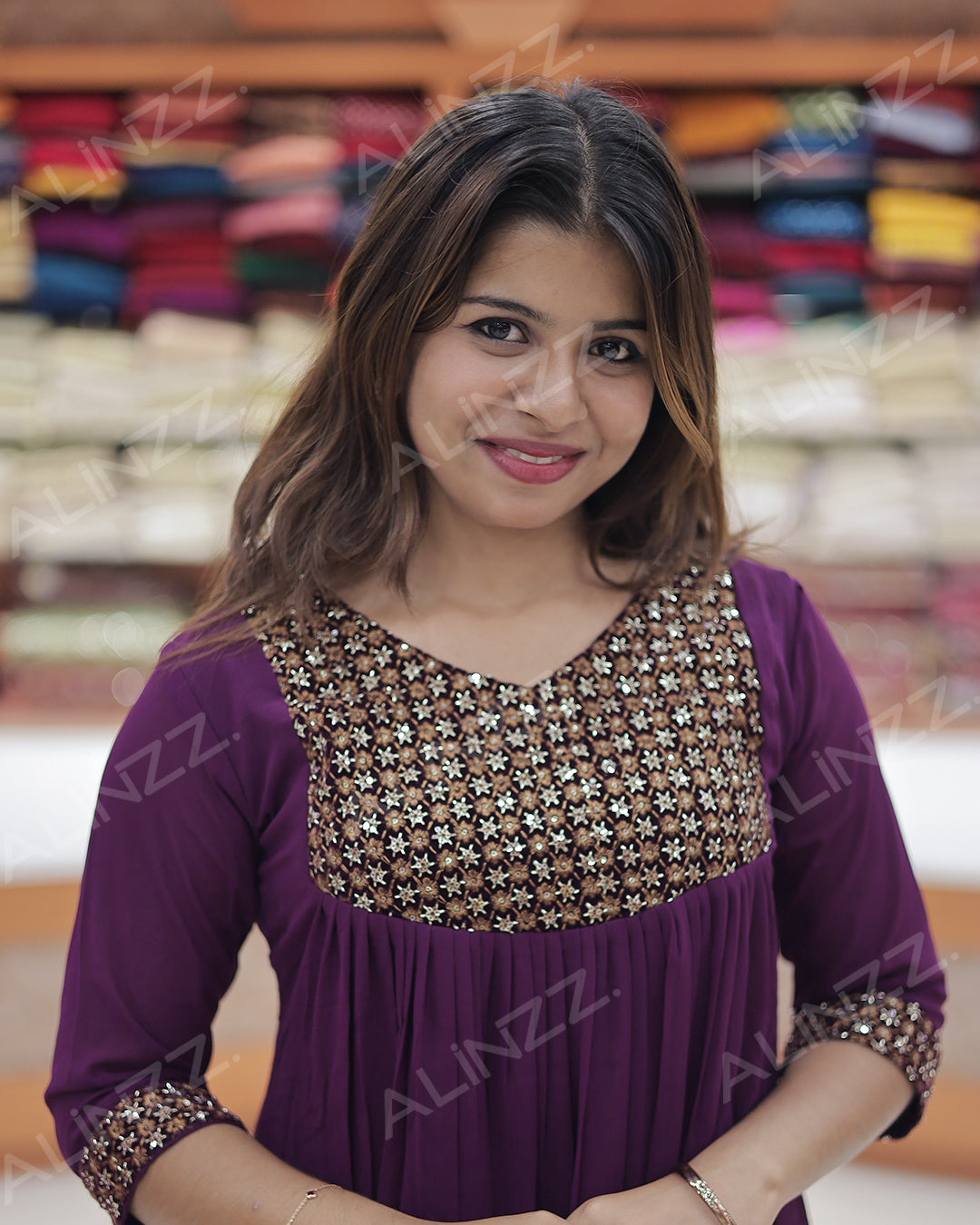 Women’s A-Line Georgette Kurti - R470