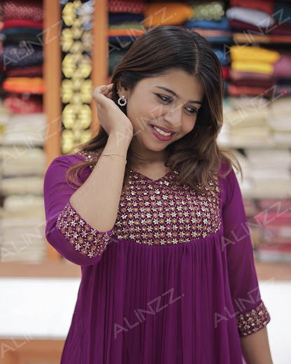 Women’s A-Line Georgette Kurti - R470