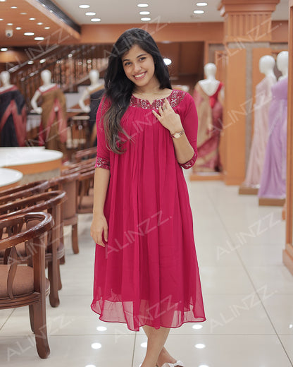 Women's Georgette Aline Kurti - R471