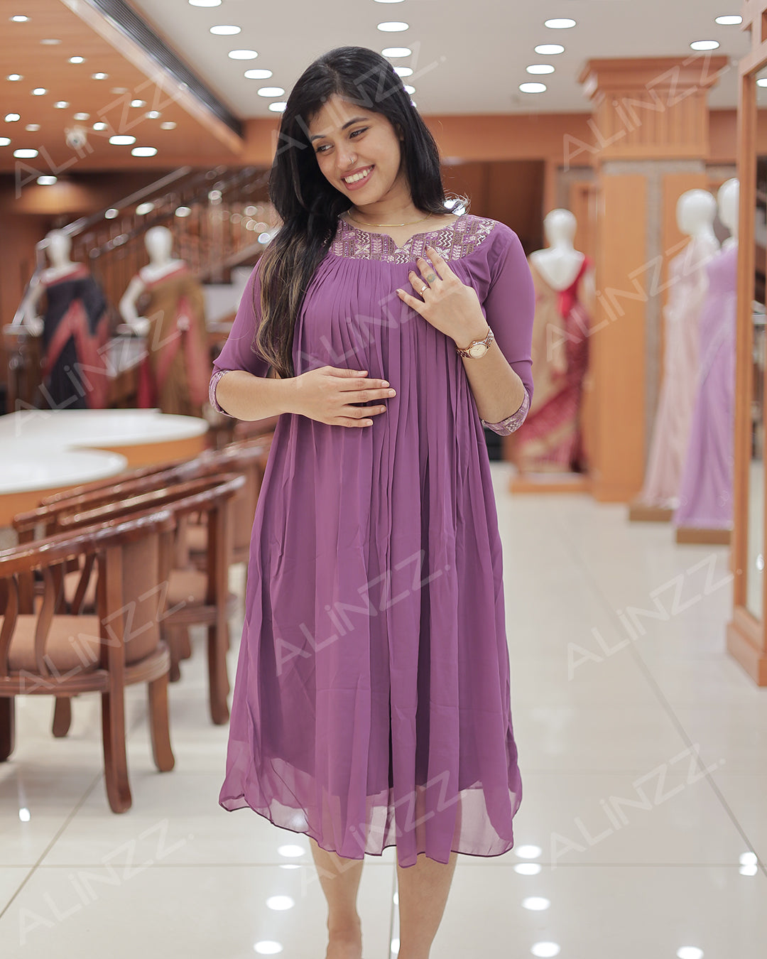 Women's Georgette Aline Kurti - R471