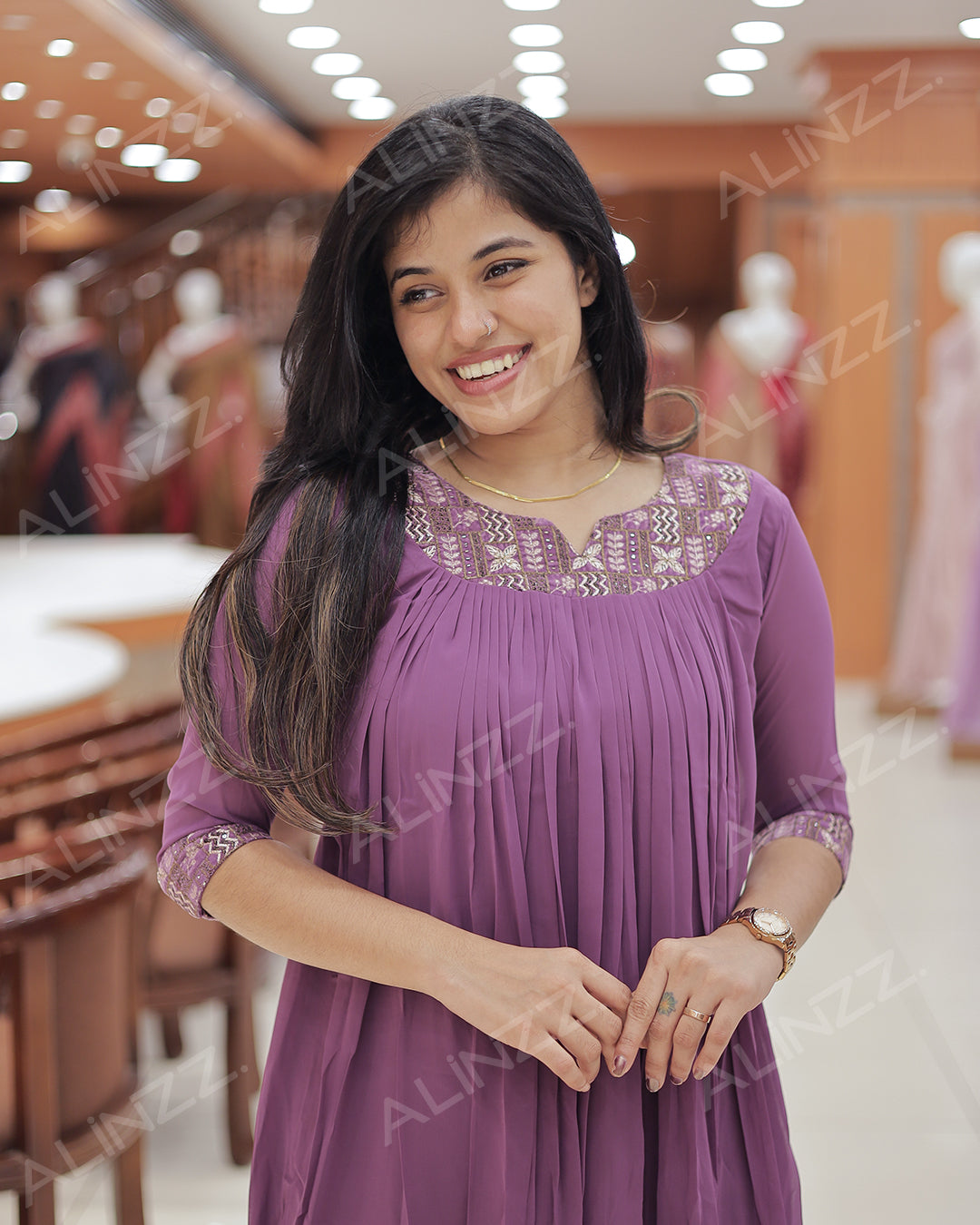 Women's Georgette Aline Kurti - R471