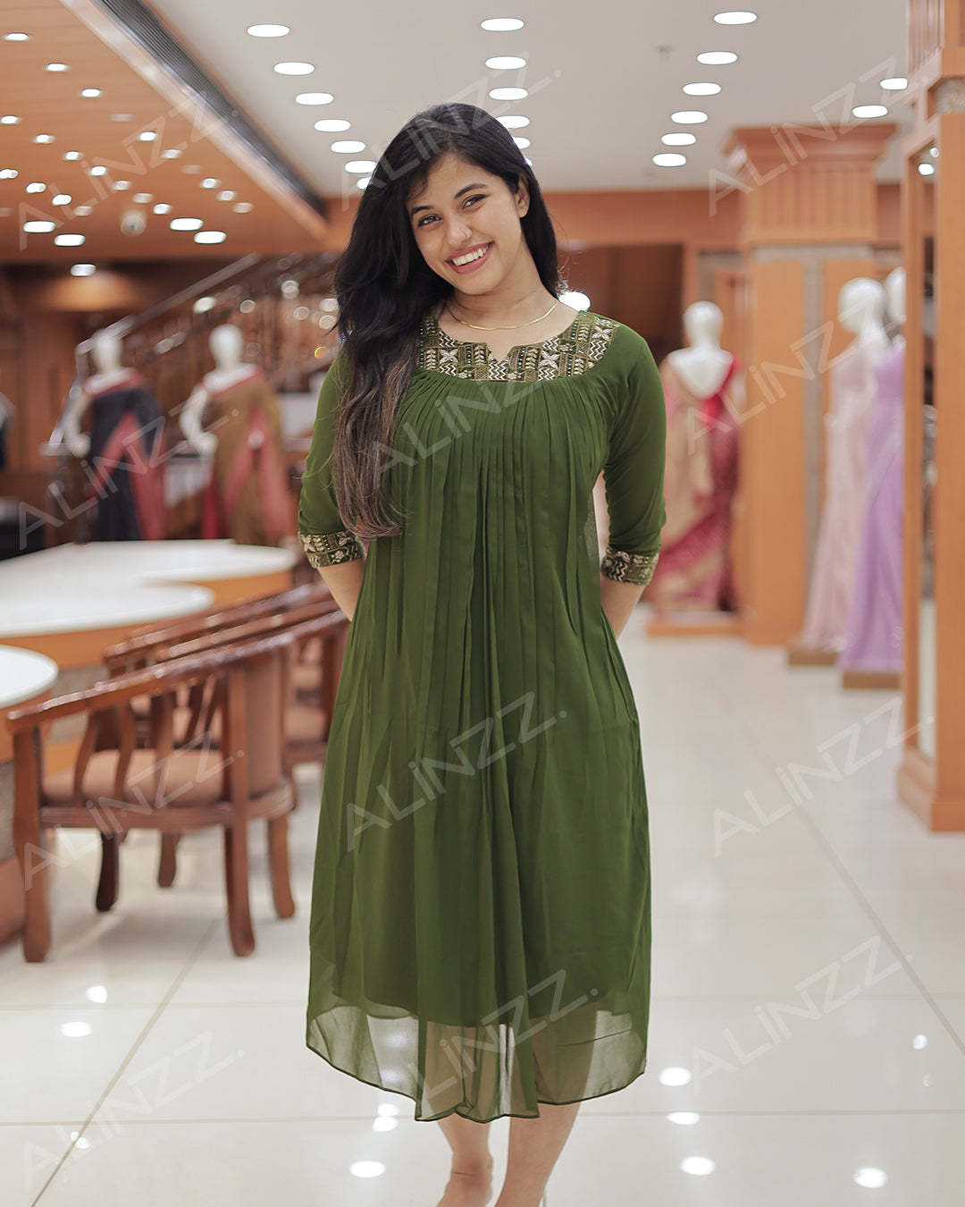 Women's Georgette Aline Kurti - R471