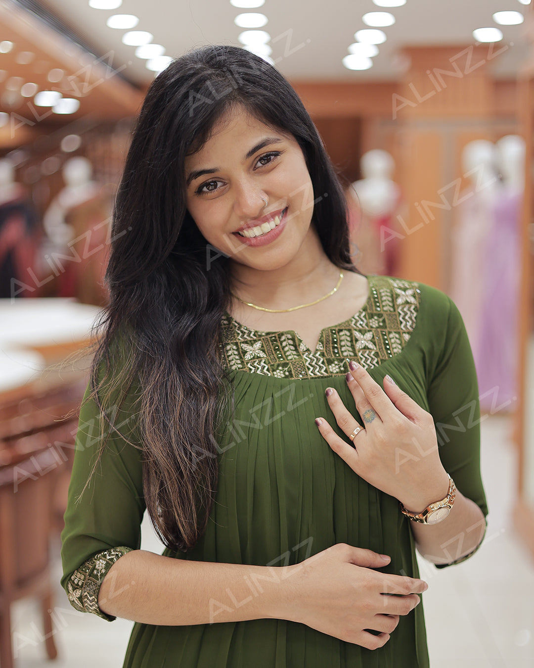 Women's Georgette Aline Kurti - R471