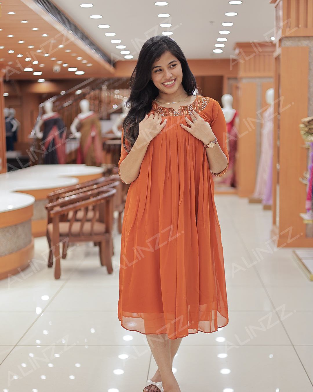 Women's Georgette Aline Kurti - R471