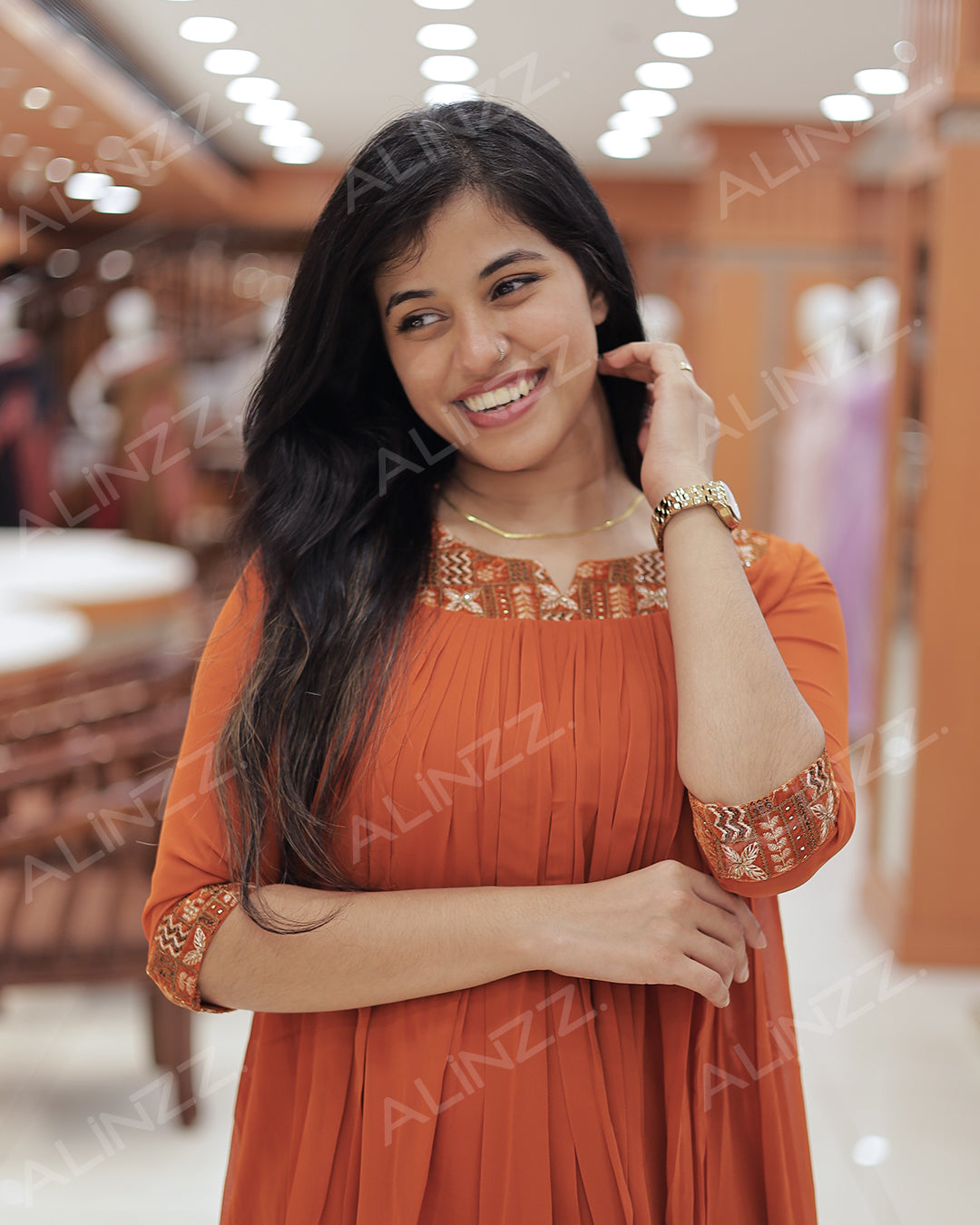 Women's Georgette Aline Kurti - R471