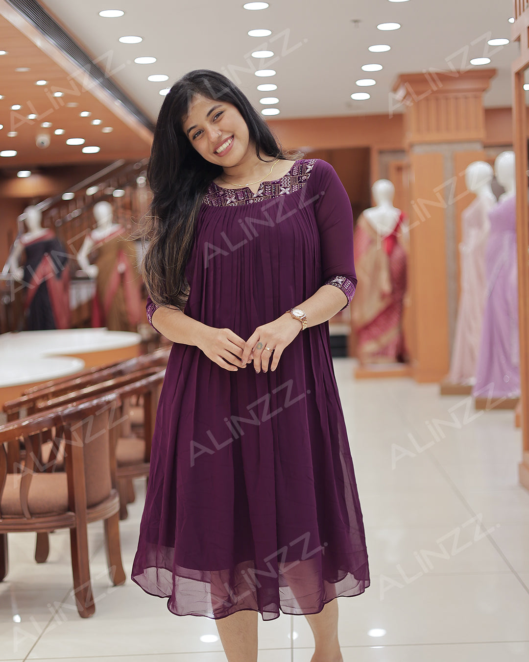 Women's Georgette Aline Kurti - R471