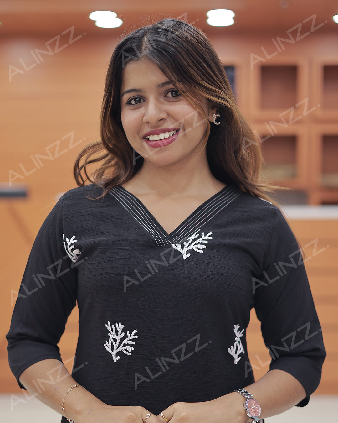 Elegant Imported Fabric Women’s Slitted Kurti -R484