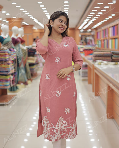 Elegant Imported Fabric Women’s Slitted Kurti -R484