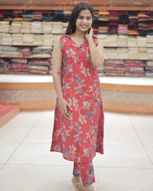 Women's Floral Design Co-ord Set – R522