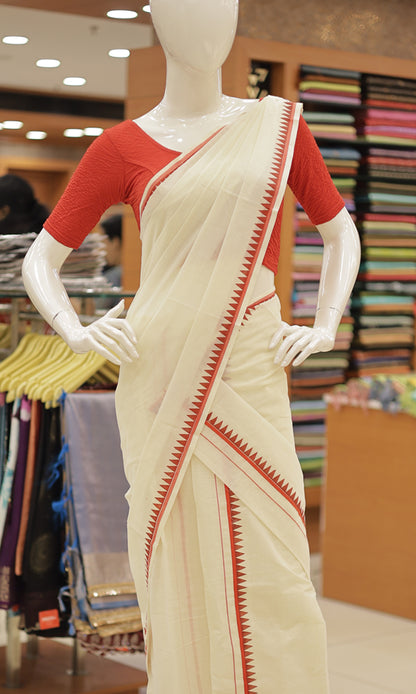 Womens Set um Mund Onam Special Puliyilakara - G359