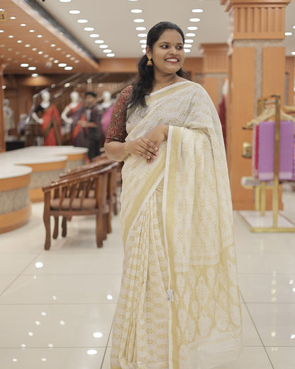 Womens Onam Special kerala set saree -G314/1298/ESR114