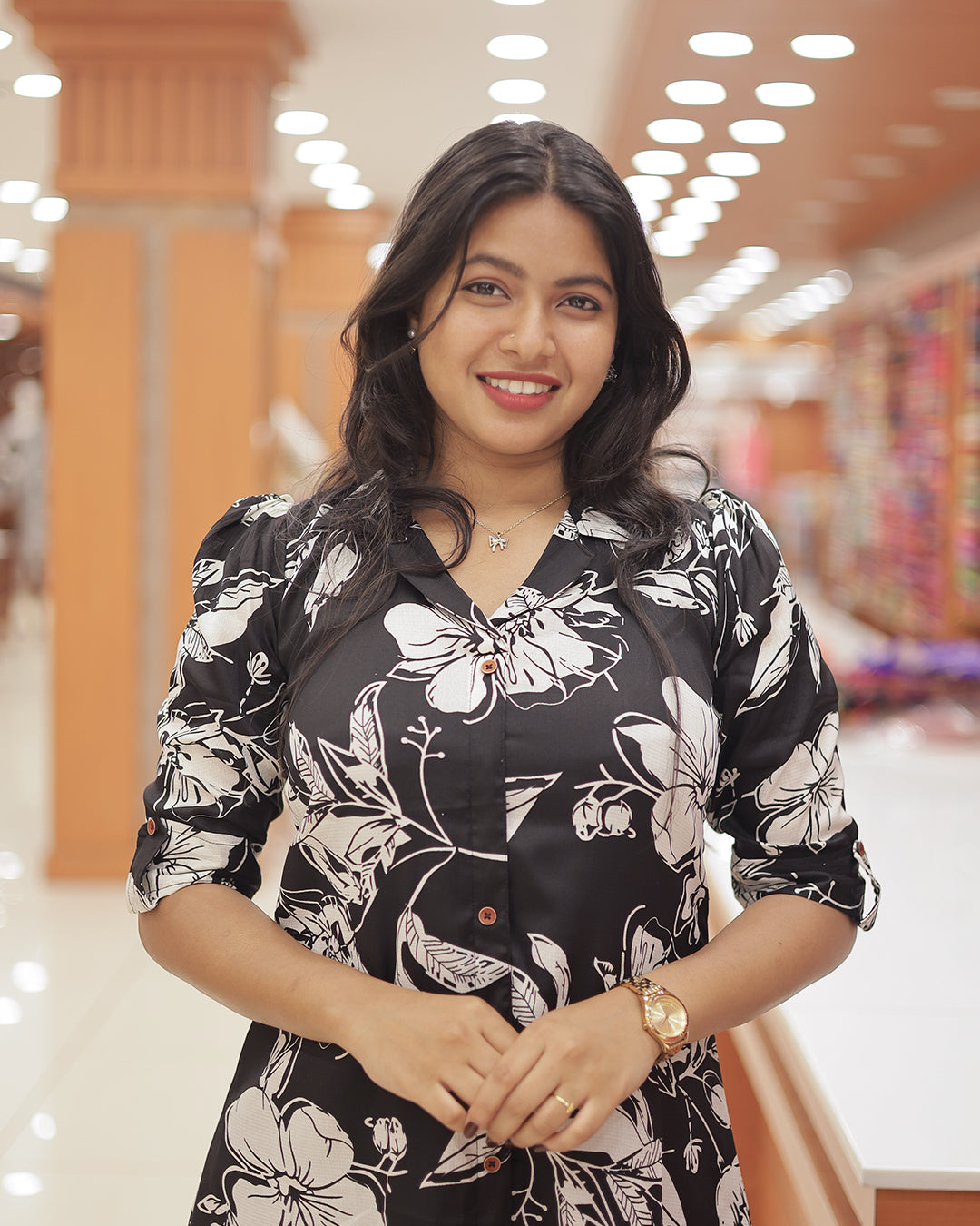 Women's Casual A-line kurti -R204