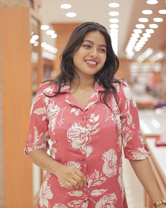 Women's Casual A-line kurti -R204