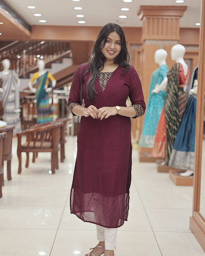 Slitted Kurti for Women-R208