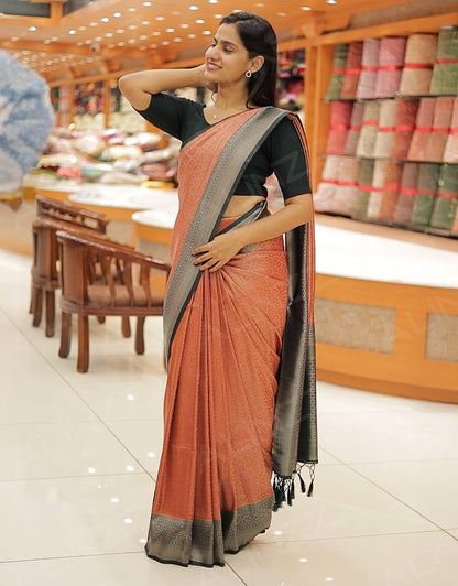 Banarasi Floral Design Saree for Women – R507