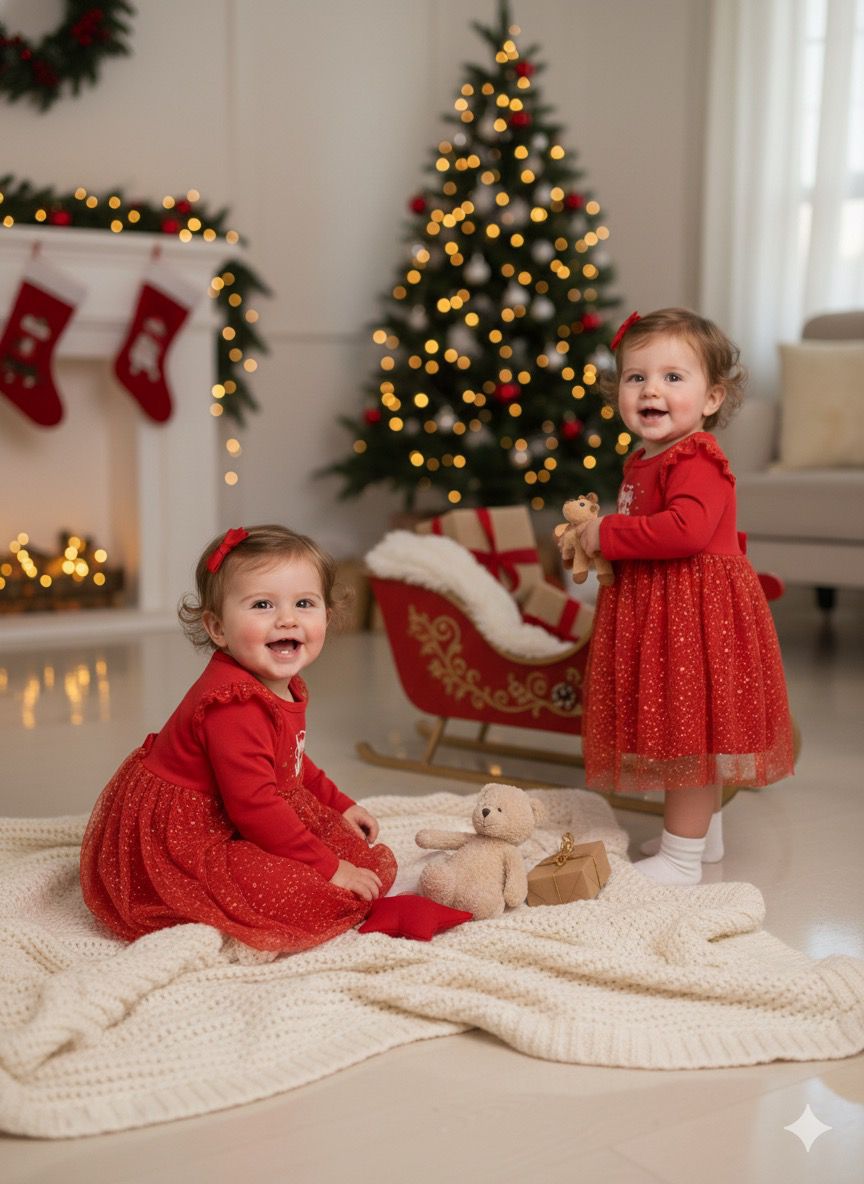 Christmas Celebration Santa Baby Dress - R534/2