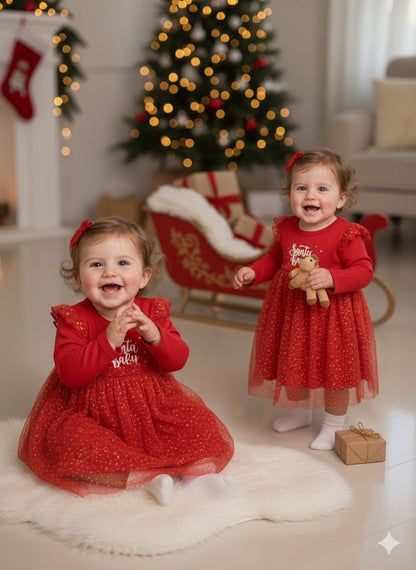 Christmas Celebration Santa Baby Dress - R534/2