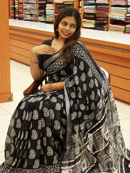 Batik Print Saree - S108