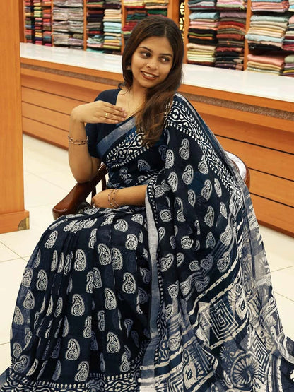 Batik Print Saree - S108