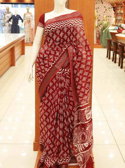 Batik Print Saree - S108
