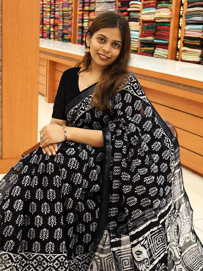 Batik Print Saree - S108