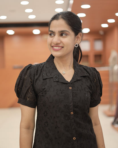 Hakoba Cotton A-Line Frock – R515 (Pre Order)