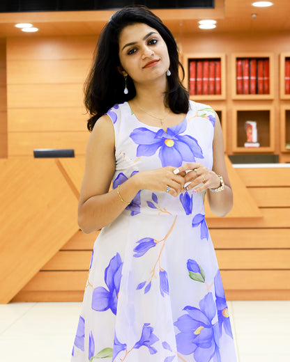 Women's Printed Frock - 1218
