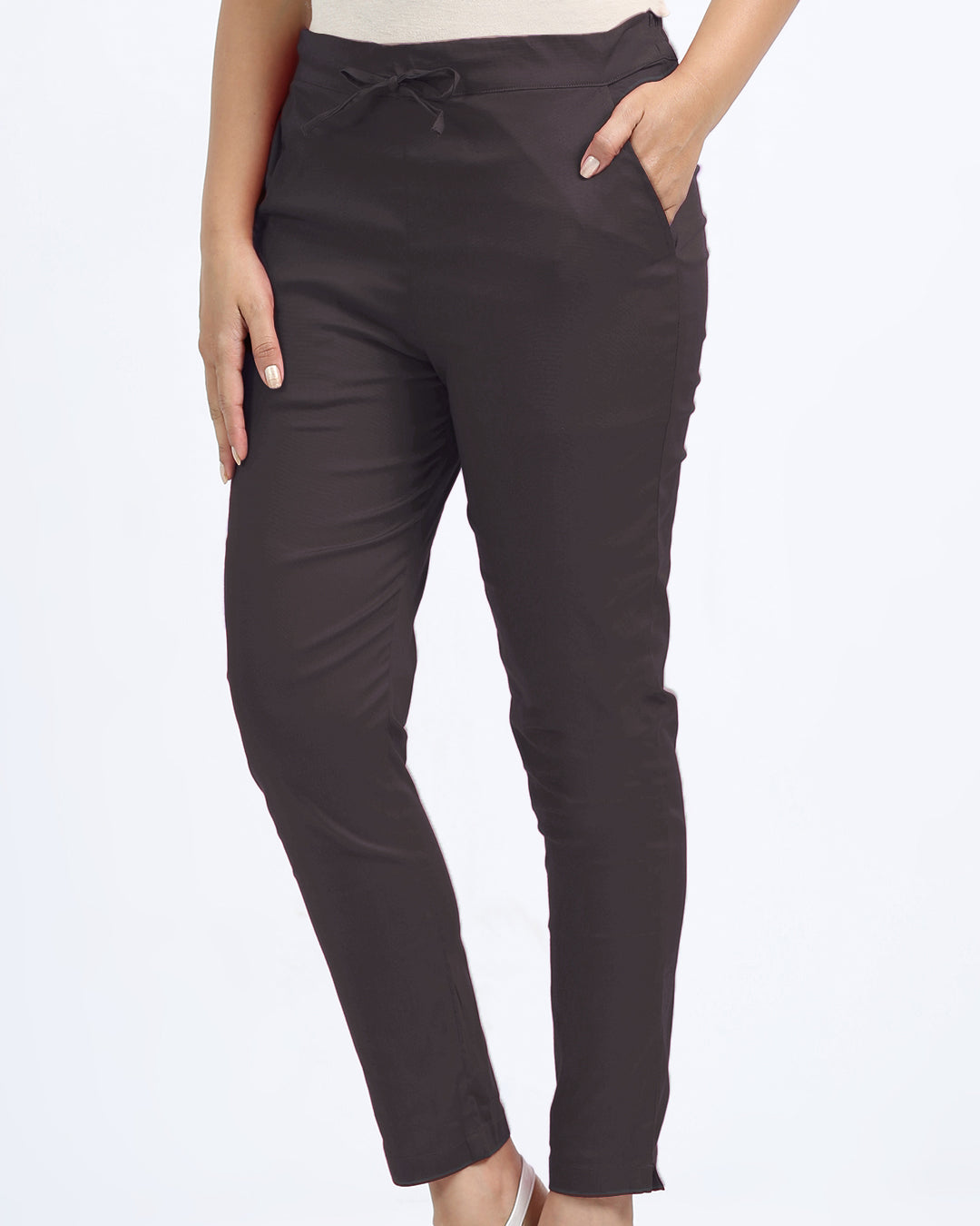 Women's Cotton Lycra Cigarette Pant -1153