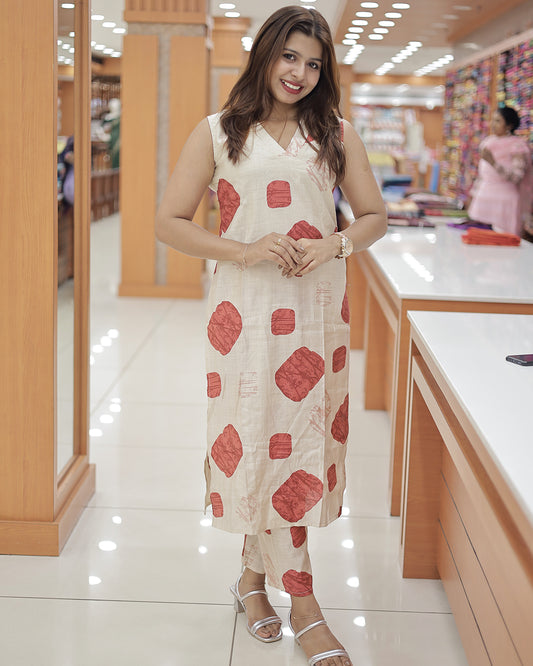 Women's Printed Co-ord Set -G323