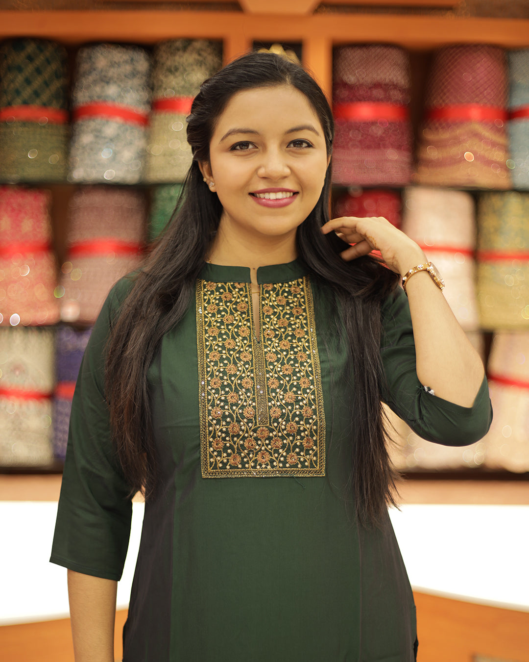 Women's Slited Kurthi- 1245