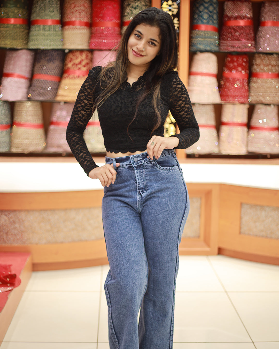 Ladies Baggy Jeans 1283