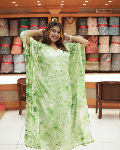Women's  Tie and die Caftan Kurthi- 1469
