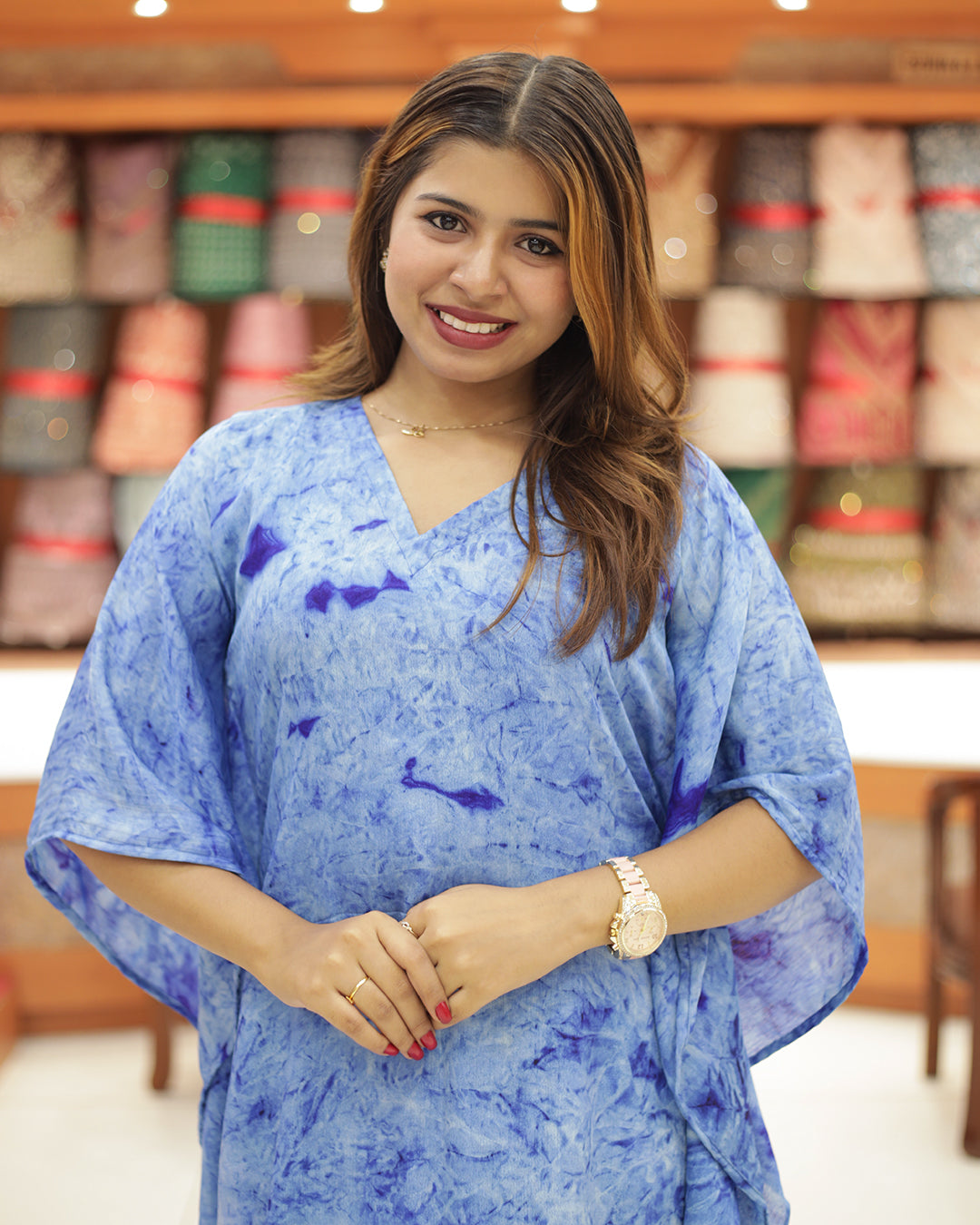 Women's  Tie and die Caftan Kurthi- 1469