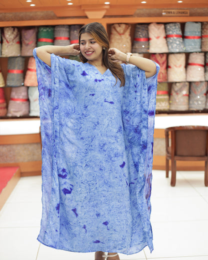Women's  Tie and die Caftan Kurthi- 1469