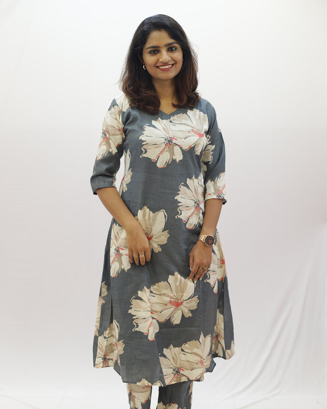 Women's Floral Rayon Co-ord Set - 1479