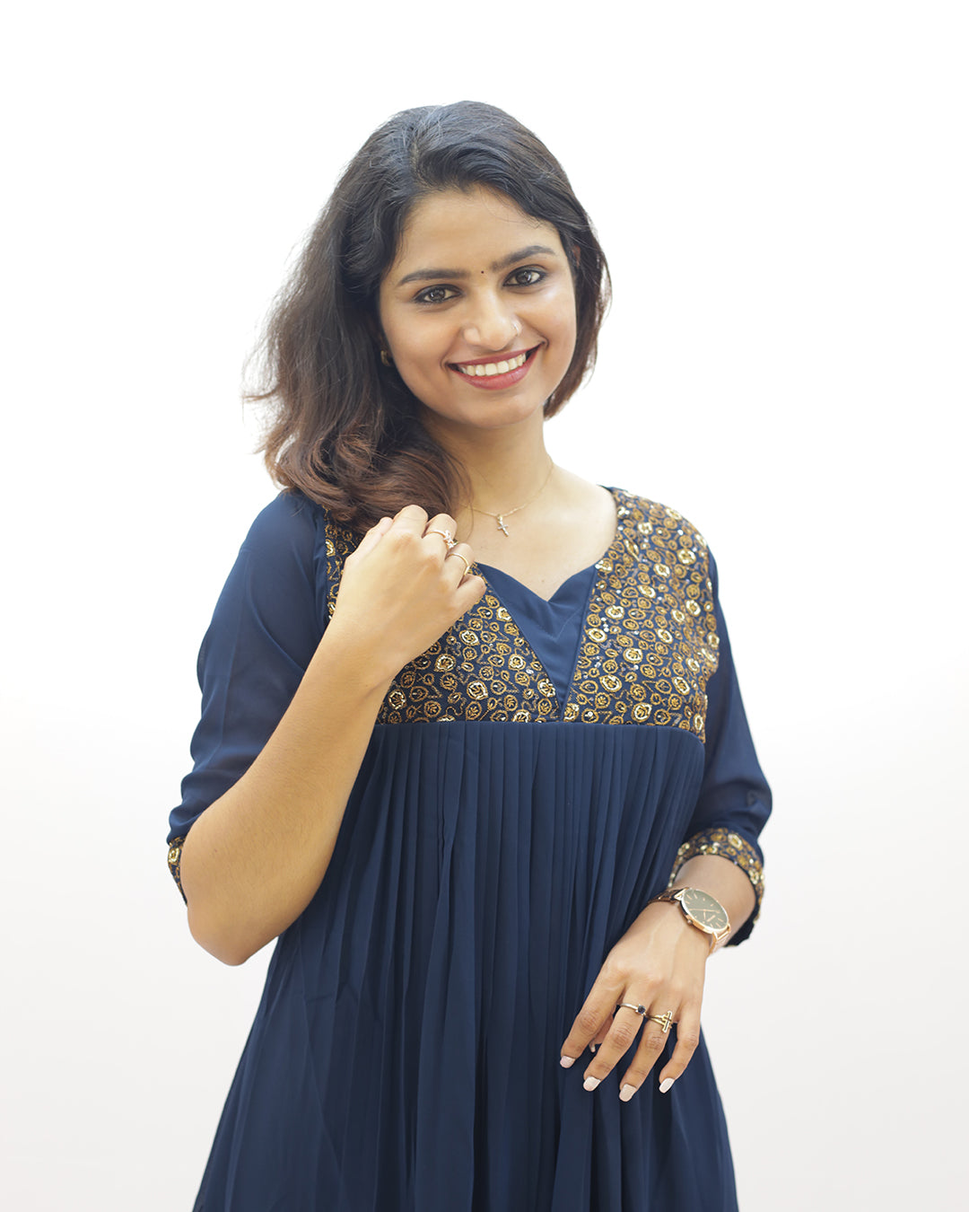 Women's Georgette Aline Kurti - 1480