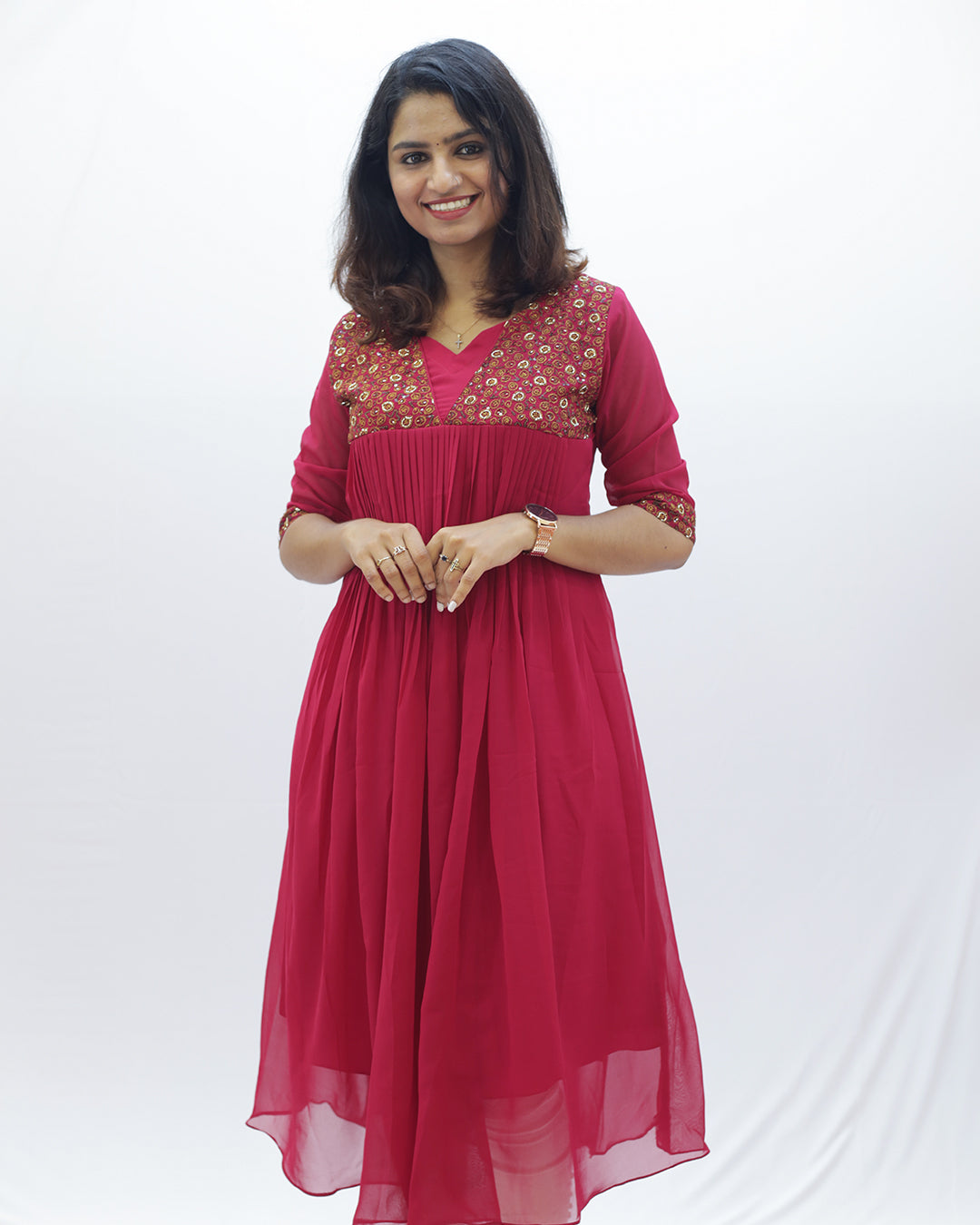 Women's Georgette Aline Kurti - 1480