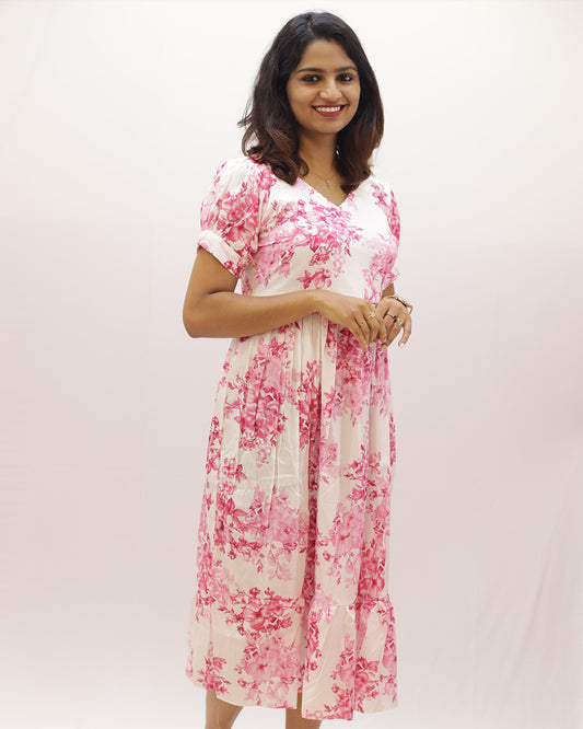Women's printed Frock - 1481