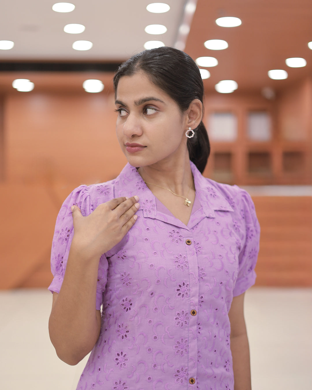 Hakoba Cotton A-Line Frock – R515 (Pre Order)