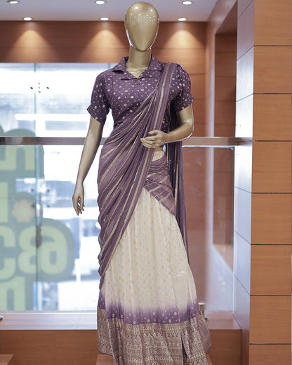 Onam Special Dhawani Set – Elegant & Ready to Wear -G322