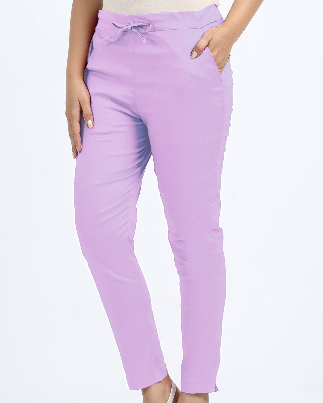Women's Cotton Lycra Cigarette Pant -1153