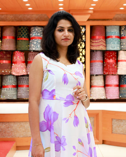 Women's Printed Frock - 1218
