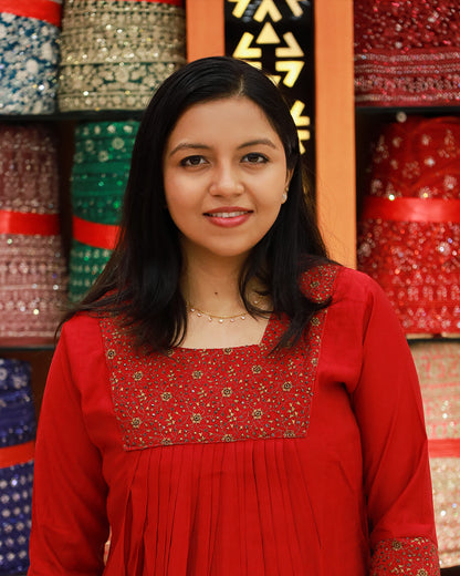 Women's Party-wear Aline Kurti 1247