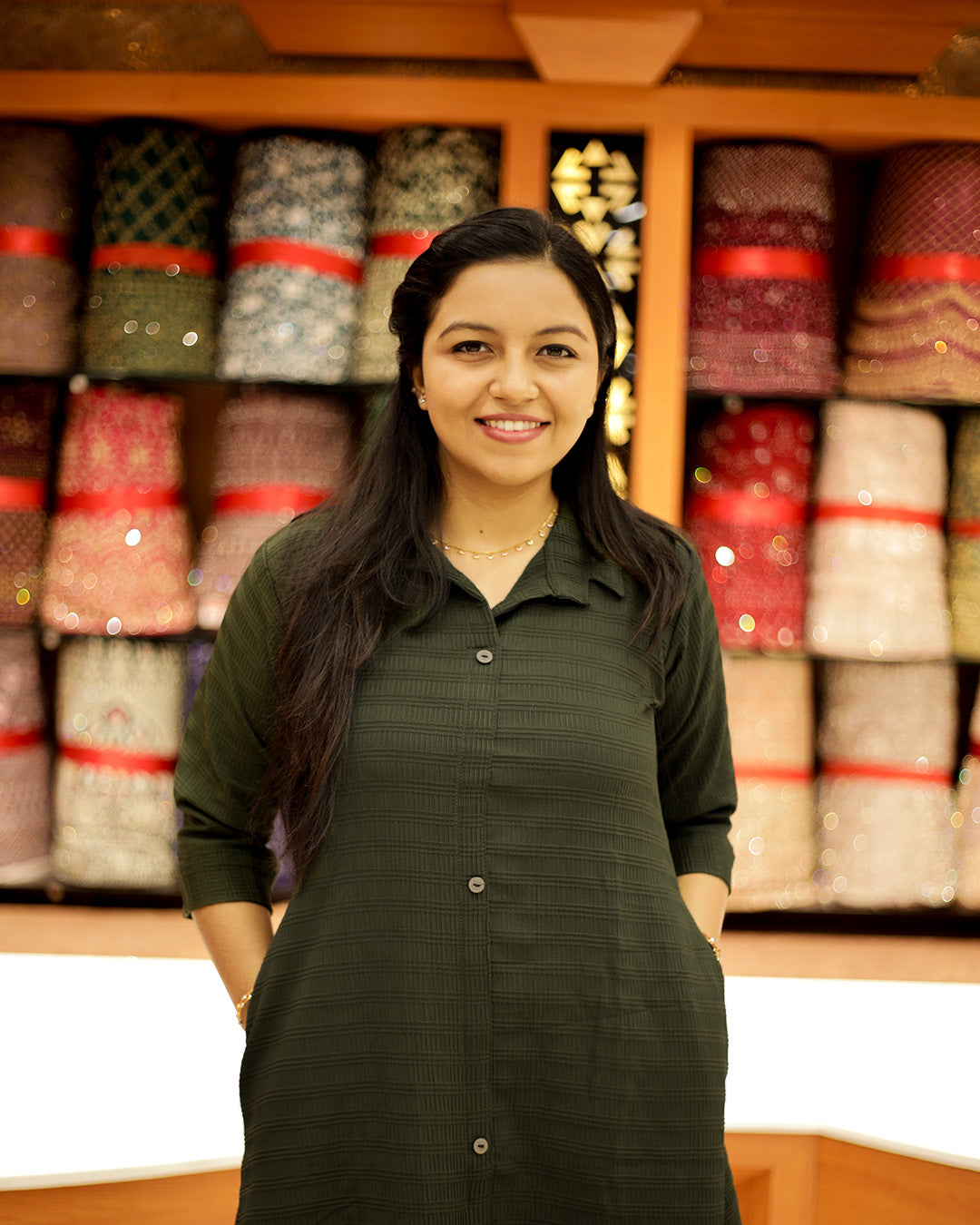 Women's A-line Kurthi- 1244