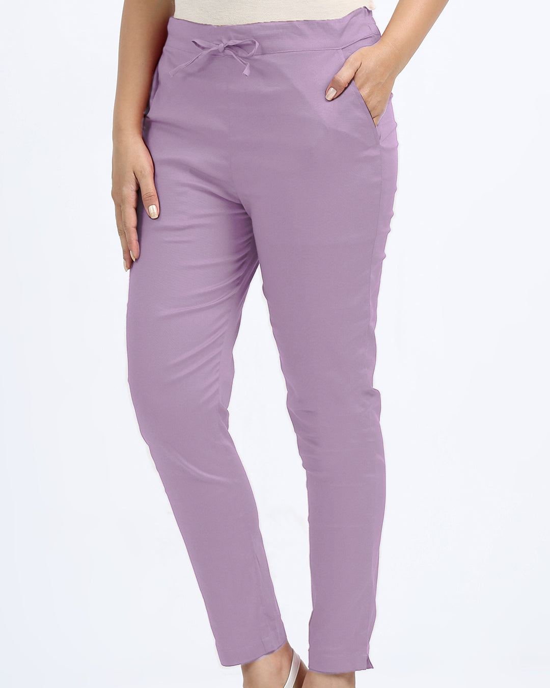 Women's Cotton Lycra Cigarette Pant -1153