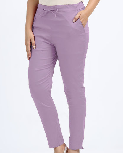 Women's Cotton Lycra Cigarette Pant -1153