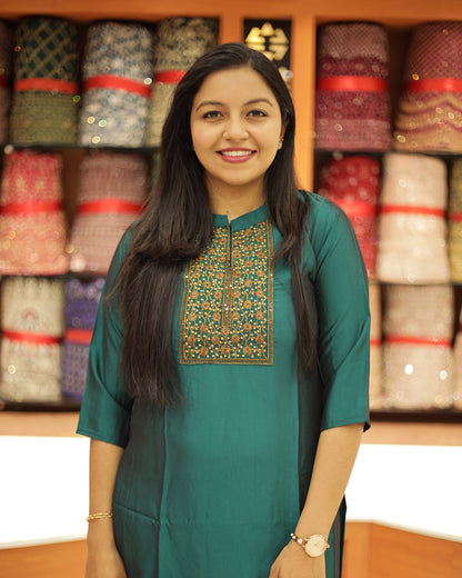 Women's Slited Kurthi- 1245