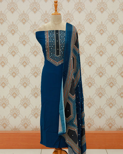 Women's Pakistani Salwar Suit with Chinnon Dupatta - 1277