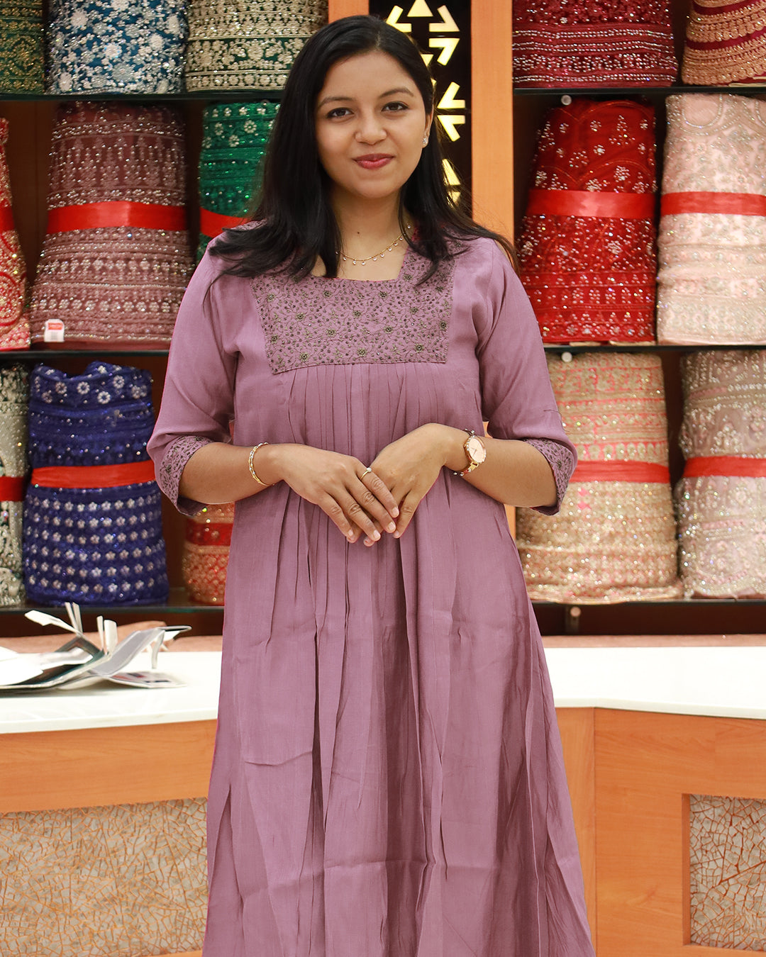 Women's Party-wear Aline Kurti 1247